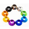 50pcs M5 Cone Cup Washers Anodized Aluminum Alloy Screw Gasket
