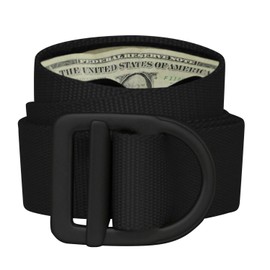 Bison Designs 547A BLK LC Delta Travel Belt, Black, up to 38" waist