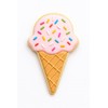 Ice Cream Cone Cookie Cutter with Easy Push Design (4