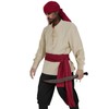 HSDOU Mens Pirate 3 Pcs Costume Set Renaissance Pirate Shirt