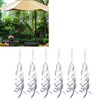 6PCS Bird Repellent Reflector Silver Spiral Bird Repellent Sheet Scare