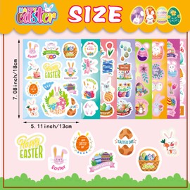 Easter Stickers, 202PCS Easter Stickers for Kids, Easter Egg Stickers, Easter Bunny Stickers for Party Favors, Easter Decorations Sticker, Easter Gift Party Sets