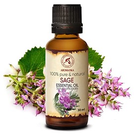 AROMATIKA trust the power of nature Salbei?l 30ml - ?therisches Salbei ?l - Salvia Officinalis - Aromatherapie mit Diffusers und Duftlampen - Duft?le fr Seifen und Kerzen