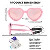 NULOOQ Kids Heart Sunglasses for Girls – Cute Polarized Flexible