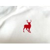 Miniblings Baby Bodysuit Shortsleeve Handmade Hand-Printed white Deer red Size