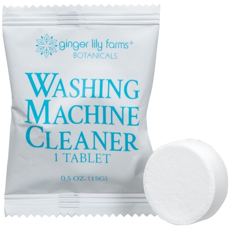 Ginger Lily Farms Botanicals Washing Machine Cleaner Tabs, Deep Cleaning