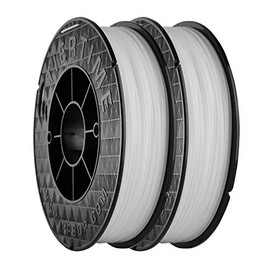 UP Fila Premium ABS 3D Printer Filament, Low Odor, Consistent 1.75mm Diameter,1KG (500g×2 Spools), White