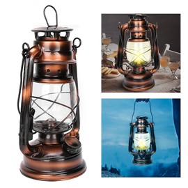 Akozon Retro Kerosene Barn Lantern Bronze Ornament -, Outdoor, Lightweight, Highbrightness Oil Lamp for Home, Pub, Inn Decoration