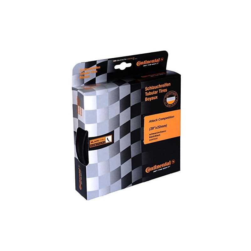 Continental Attack Compression Black Chili Front Tire, 28 x 22cc