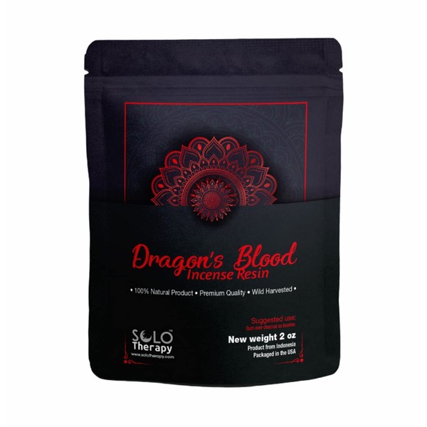 Dragon's Blood Incense 2 Ounces, Premium Quality, Resealable Bag , Dragon's Blood for Inspiration, Love, Peace, Protection, Tranquility, Product from Indonesia, Packaged in The USA