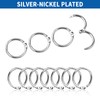 Binder Rings 1 Inch 85 Pcs- Nickel Plated Silver Metal