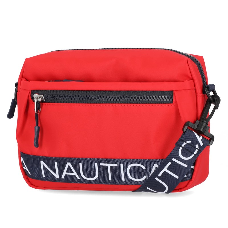 Nautica Women's Nylon Bean Crossbody/Belt Bag with Adjustable Shoulder Strap,
