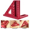 3D Carpenter Square with Degrees Scriber, 22.5-90 Degree Drawing Line