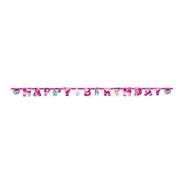 Amscan 9902514 - My Little Pony Happy Birthday Letter Banner