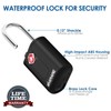 4 Pack TSA Approved Travel Luggage Locks with Keys, Keyed
