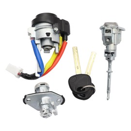 Prefer Warehouse Ignition Switch Door Lock Cylinder with 2 Keys Compatible with Hyundai Sonata 2009-2014 Replaces 81970-3SA00 81250-3SA00 (6Pins)