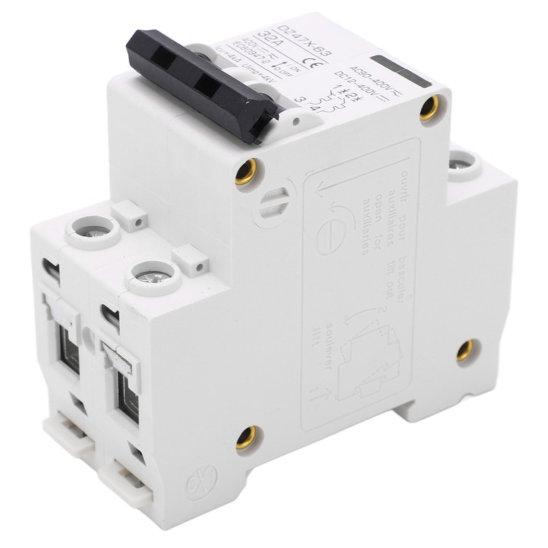 2P Miniature Circuit Breaker DIN Rail Mount Disconnect Switch for