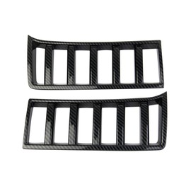 Carbon Fiber Front Headlights Grille Vent Trim Cover For Toyota Tundra 2022+