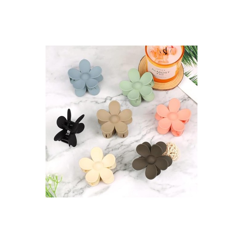 Triko Set de 7 Pinzas para el Cabello de Flor,