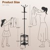 Hoctieon Coat Rack Freestanding, Entryway Hanger Stand, Umbrella Holder, Hall