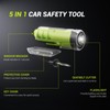 SodaRide Window Breaker Seatbelt Cutter with Flashlight,2 in 1 Car