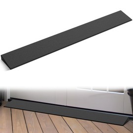 Nilight 1.2" Rise Threshold Ramp for Doorways, 39.4" Wide Low Profile Cuttable Rubber Wheelchair Access Door Ramp for Doorway, Curb, Home Steps, Bathroom