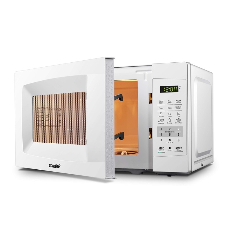 COMFEE' EM720CPL-PM Countertop Microwave Oven with Sound On/Off, ECO Mode
