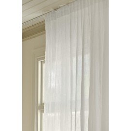 Jotex Multifunctional Curtain Layer Extra Wide Curtain 275 cm Polyester Cotton Blend, Oeko-Tex® Standard 100 Certified, Better Cotton - White, 1 Piece 275 x 220 cm
