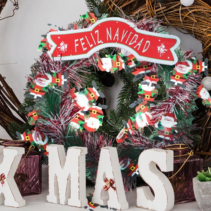 Jands Mini Coronas Navideñas Para Decoracion 4pz