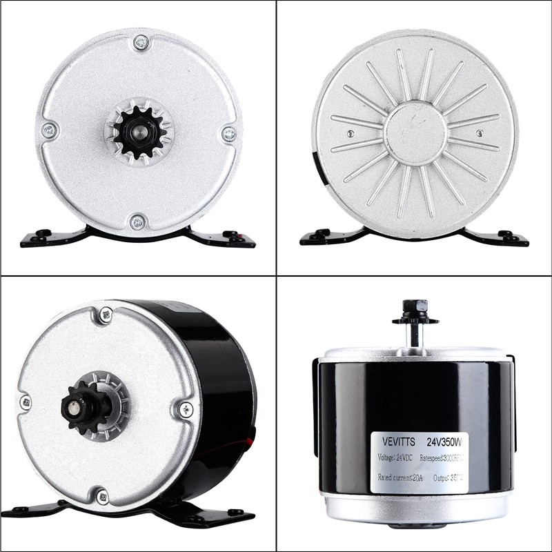 Vevitts Small Brushed Permanent Magnet Electric Motor for E Scooter
