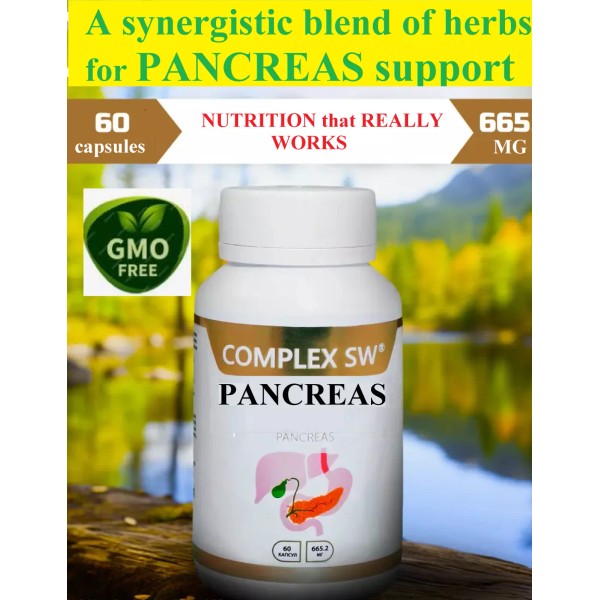 PANCREAS CLEANSE/REVITALIZER & DETOX FORMULA WITH PAPAIN ENZYME, BROMELAIN, VIT