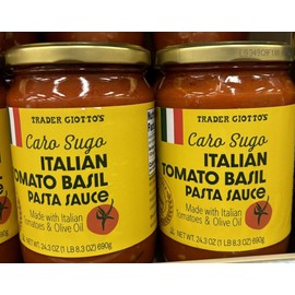 Trader Joe's 2 Pack Trader Joe’s Caro Sugo Italian Tomato Basil Pasta Sauce 24.3 oz Each