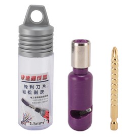 Electric Wire Stripper for Drill 1.5mm² Stripping and Twisting Tool Portable Cable Twister with 1/4 Inch Connecting Rod