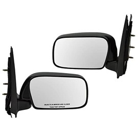 TRQ Driver & Passenger Side Mirror Set Compatible with 2000-2005 Toyota Echo TO1320196 TO1321196