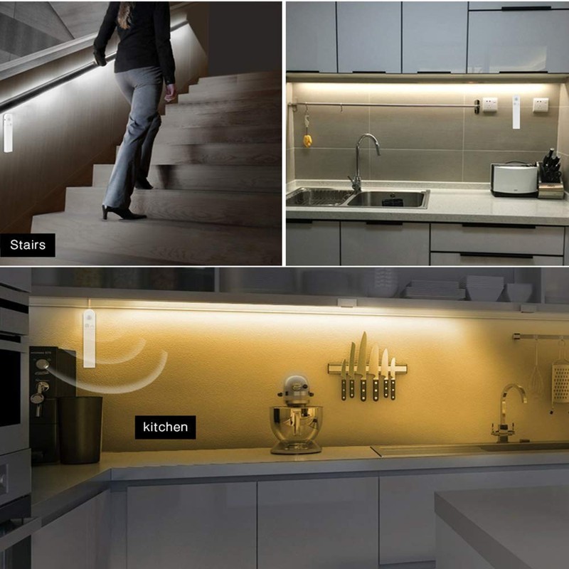 LED Under Cabinet Lighting Motion Sensor, CFGROW 3.28Ft Four Modes