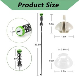 W11130362 Washer Suspension Rod Kit (4 pcs)-Fit for Whirl.pool Ken.more Washing Machines WTW5000DW0, WTW5000DW2, MVWC565FW0,11022352510- Replaces W10594080, W10735786, W10748956, W10780040