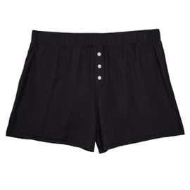 THINX Ultra-Soft Period Underwear, Overnight Sleep-Shorts Leakproof Underwear for Women, Holds Up to 12 Regular Tampons, FSA HSA Approved Underwear for Women, Reusable & Controls Odor, Black, S