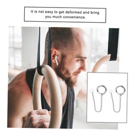 Abaodam 5pcs Titanium Steel Wireless Earphone Lost Earring Holder Fashionable Ear Dangler for Secure Earbuds No Ear Piercing Required and Acid Resistant for Everyday Use