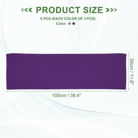 PATIKIL Cooling Towel 40"x12", 6 Pcs Ice Towel for Neck and Face, Soft Breathable Chilly Sweat Absorbing for Yoga Sports Camping Fitness Running Golf, Purple/Pink