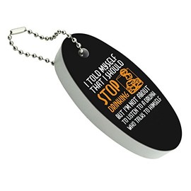 GRAPHICS & MORE I Told Myself I Should Stop Drinking Funny Floating Keychain Oval Foam Fishing Boat Buoy Key Float