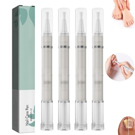 FaJoek Nail Care Pen Pack of 4 Nail Care Pen Nail Fungus Pen, Nail Repair Pen Nail Fungus, Nail Care Pen, Nail Care Sticks for Nourished Fingernails and Toenails, Nail Quick Intensive