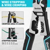 DURATECH 4-in-1 Diagonal Cutting Pliers, 8" Multifunction Heavy Duty Side-Cutting