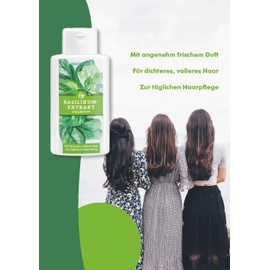 Sanct Bernhard Basil Extract Shampoo, 250 ml, For Thicker & Fuller Hair, Improves Hair Growth, For Daily Hair Care, Made in Germany