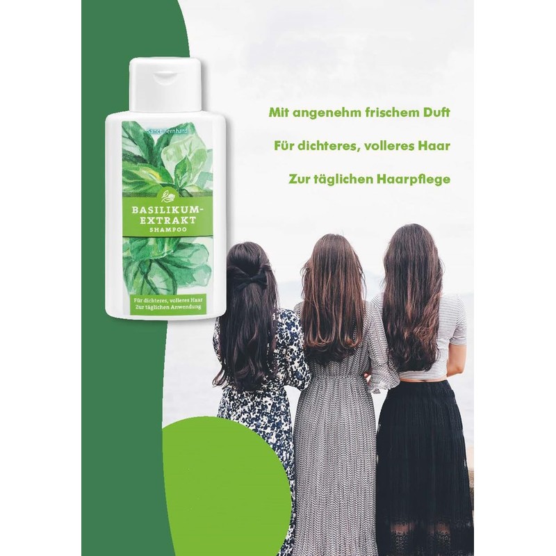 Sanct Bernhard Basil Extract Shampoo, 250 ml, For Thicker &