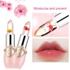 Flower Jelly Lipstick Set Temperature Change Moisturizer Long Lasting Nutritious