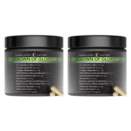 Formulation Factory Crown of Glory 10-in-1 Hair Growth Maximizer, DHT Blocker with Saw Palmetto, Fo-Ti, Collagen, Pumpkin Seed Oil & More, Supports Hair & Scalp Health (4 Month Supply, 240 Capsules)