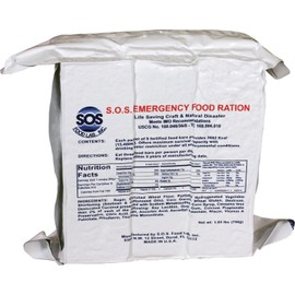 S.O.S. Rations Emergency 3600 Calorie Food Bar - 3 Day / 72 Hour Package with 5 Year Shelf Life- 5 Packs
