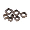 7Pcs Hollow Punch Cutter Squared Design High Carbon Steel Multipurpose