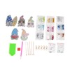 DIY Rhinestone Painting Keychains Cute Dwarfs Shape Stress Relief Improve