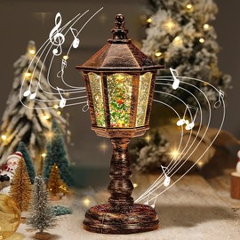 Christmas Snow Globe Lantern with Music (Snow Lantern A)